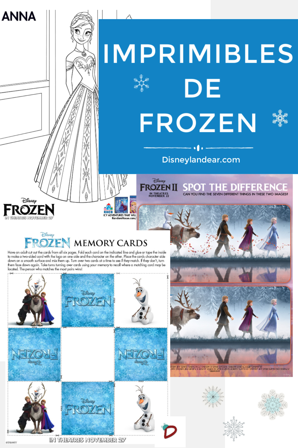 Imprimibles de Frozen gratis pin