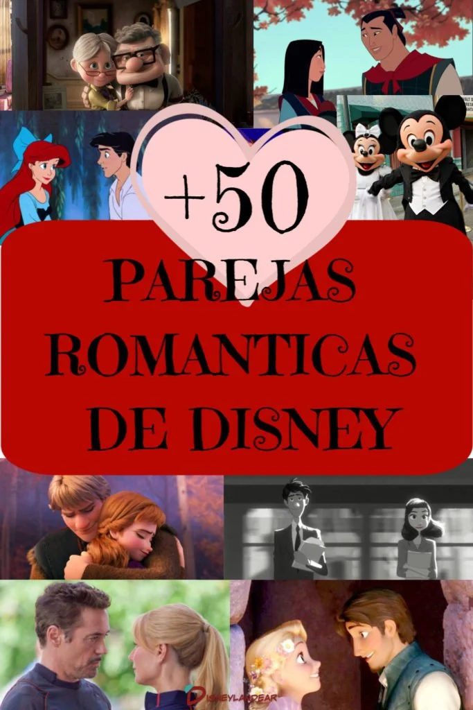 parejas románticas de Disney
