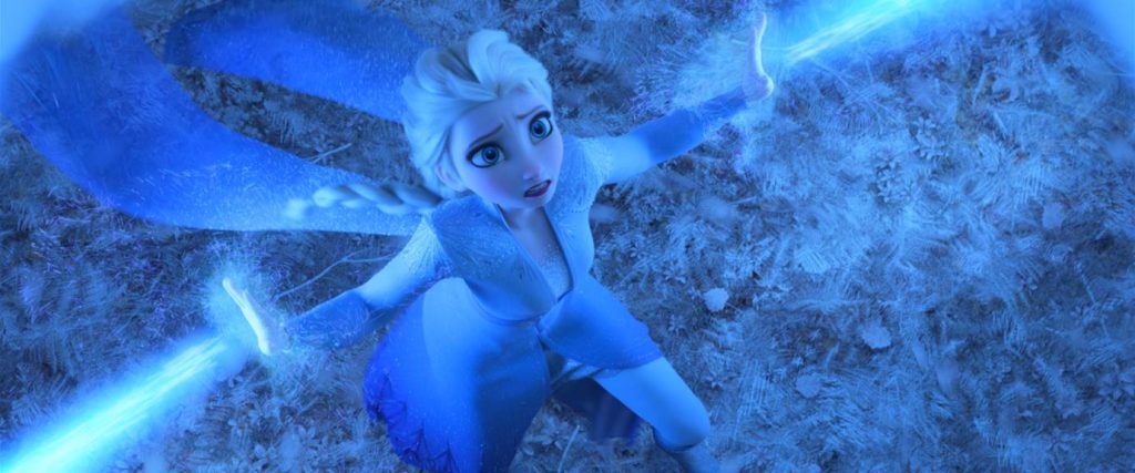 Elsa escena en Frozen
