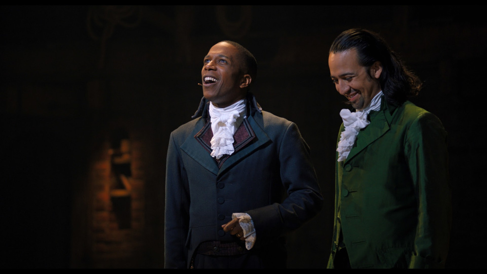 Hamilton y Burr en una escena de la obra teatral de Broadway, Hamilton